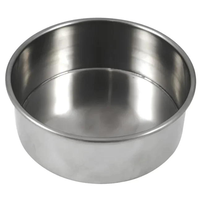 Fundo de peneira granulométrica em aço inox 8x2cm