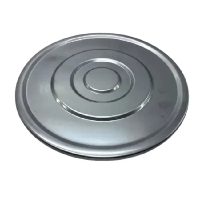 Tampa de peneira granulométrica em aço inox 8x2cm